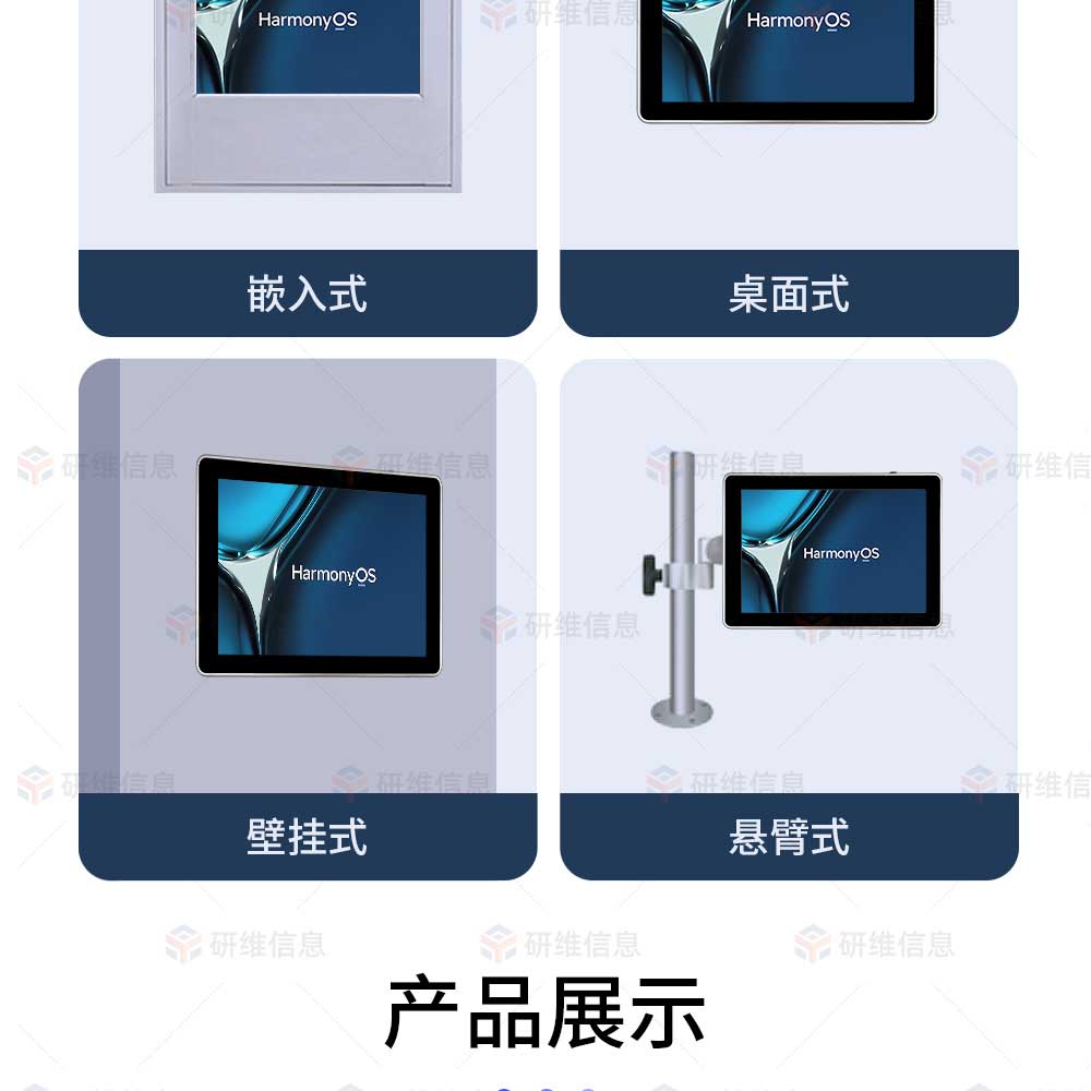 10.1寸工业平板电脑|国产化鸿蒙系统嵌入式电脑|工业电脑|触摸屏一体机电脑